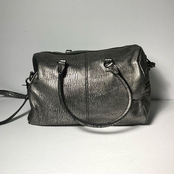 Badgley Mischka Metallic Leather Bag - Picture 3 of 9